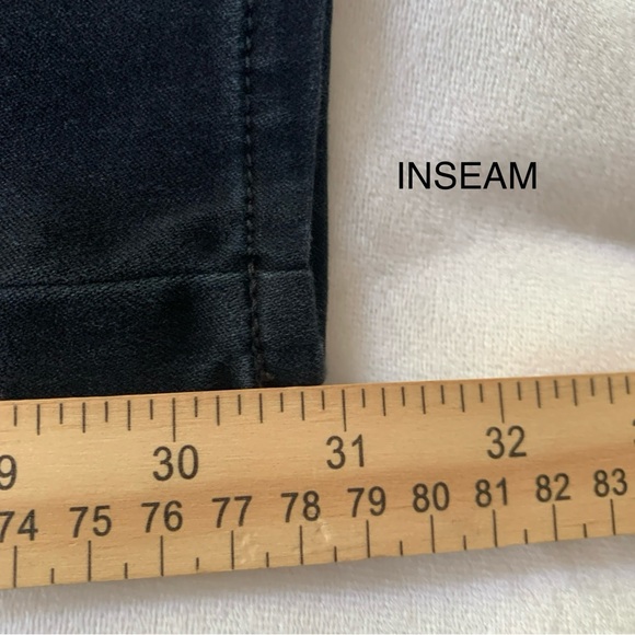 Elle Paris Slim Straight Black Jeans SZ (2) - Picture 7 of 9